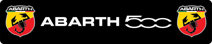 Cache plaque Abarth 500