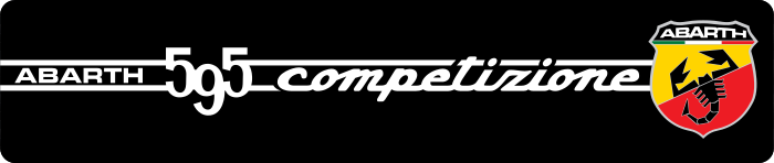 Cache plaque Abarth 595 Competizione