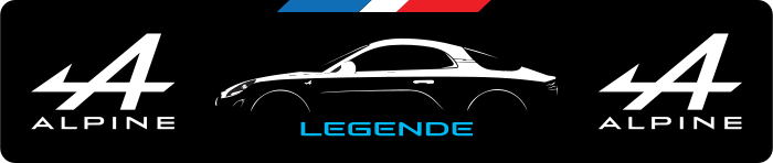 Cache plaque Alpine A110 Legende Silhouette
