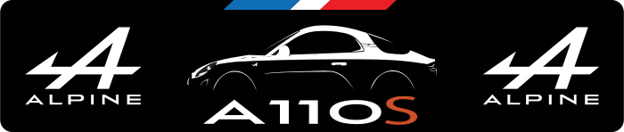 Cache plaque Alpine A110 S Silhouette
