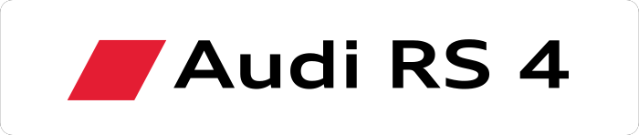 Cache plaque Audi RS4 New Logo