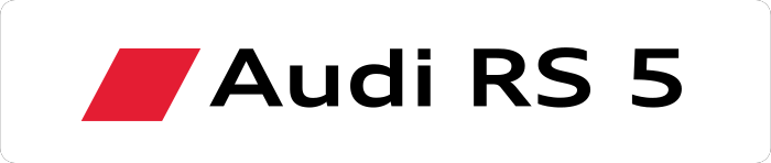 Cache plaque Audi RS5 New Logo