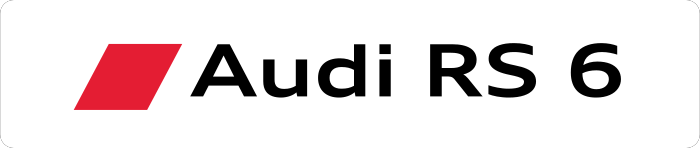 Cache plaque Audi RS6 New Logo