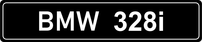 Cache plaque bmw 328i