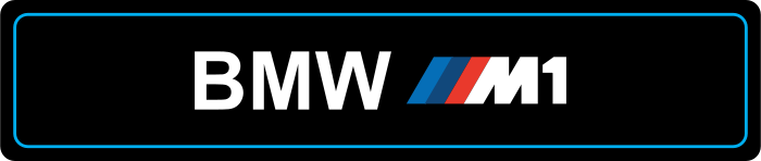Cache plaque BMW M1