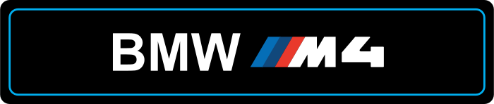 Cache plaque BMW M4