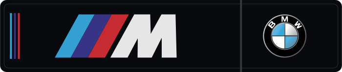 Cache plaque BMW M Signature Noire