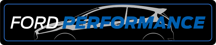 Cache plaque Ford Performance MK7 Bleu