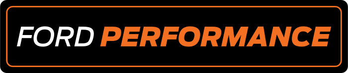 Cache plaque Ford Performance Orange