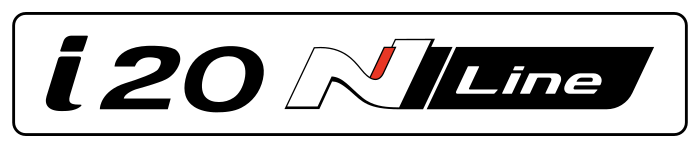 Cache plaque Hyundai i20 N Line Blanc