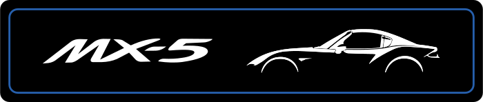 Cache plaque Mazda MX-5 ND RF Silhouette