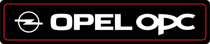 Cache plaque Opel OPC Contour Rouge