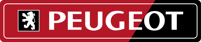 Cache plaque Peugeot Rouge et Noir