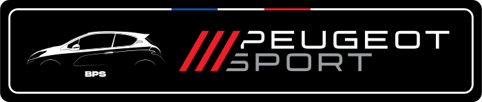 Cache plaque Peugeot Sport 308 Bandes Rouges