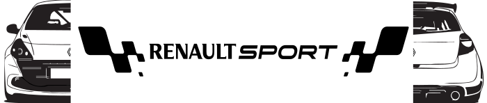 Cache plaque Renault Clio 3 RS