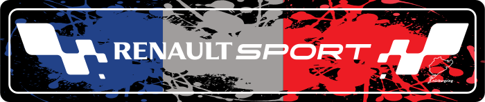 Cache plaque Renault Sport France Eclaboussures