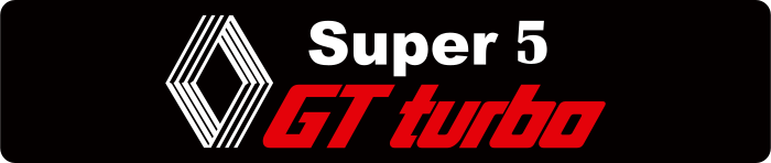 Cache plaque Renault Super 5 GT Turbo