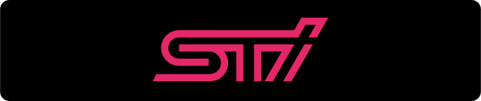 Cache plaque Subaru STI Rose