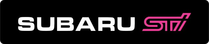 Cache plaque Subaru STI Signature Blanche