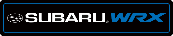 Cache plaque Subaru WRX Bleu Horizontal